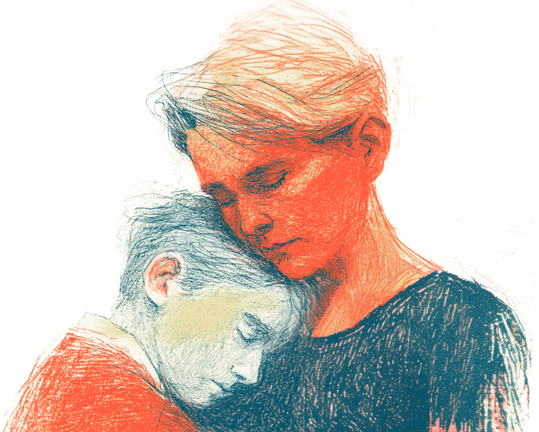 A mother and her child, after the Bar Mitzvah — the moment of being truly seen